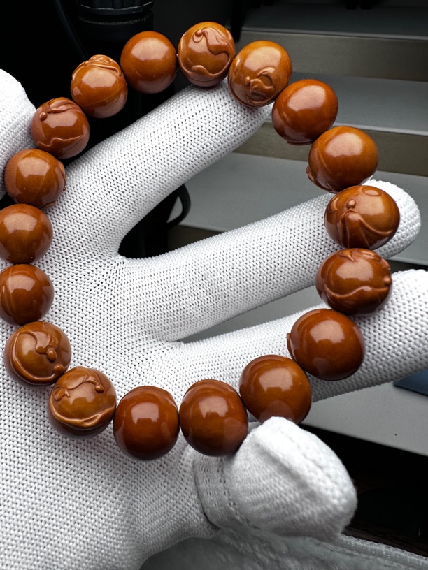 猴头雕刻 无相佛 手串 品相完美无瑕疵 尺寸14