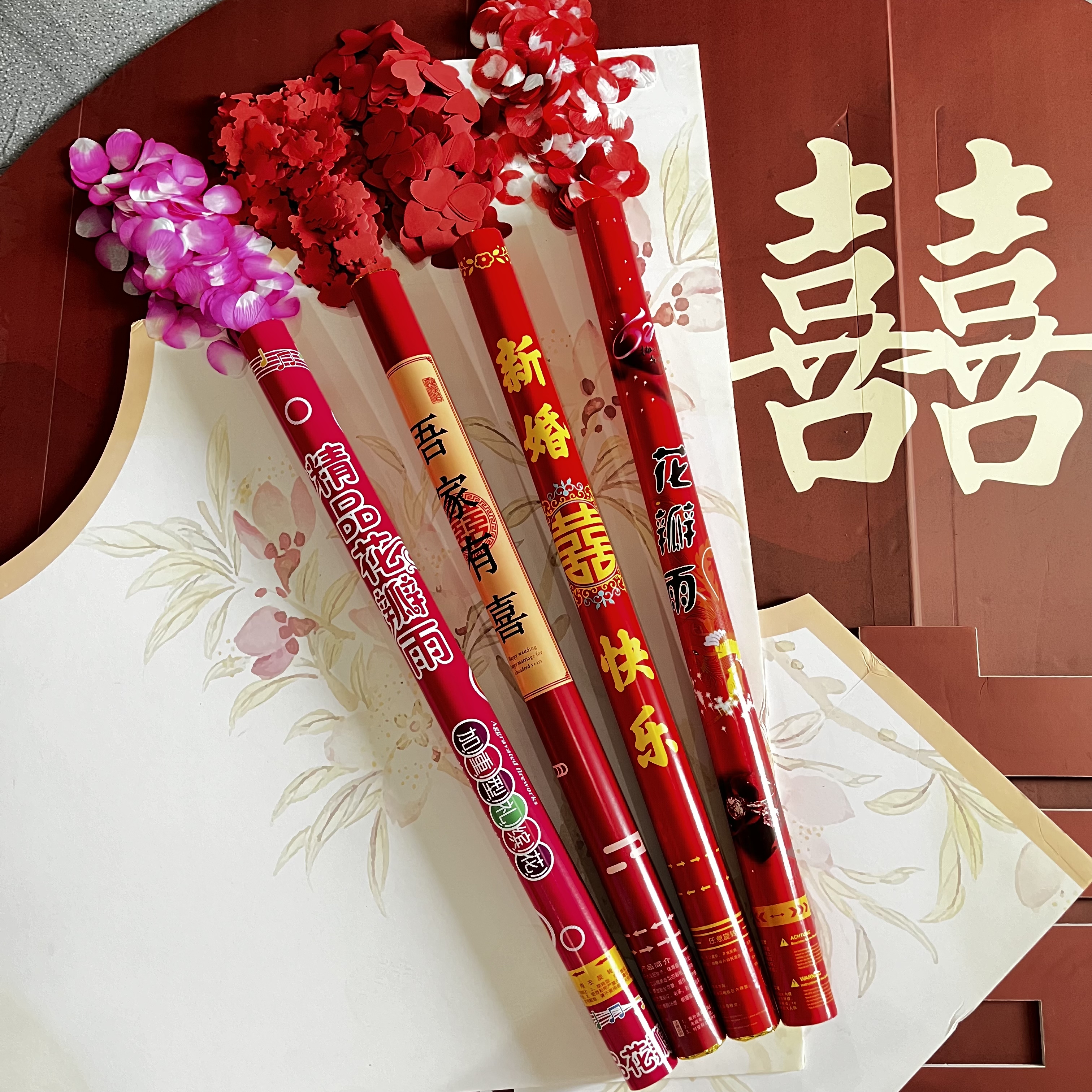 【一整箱10根】80型号加量精美结婚礼炮筒礼花筒花瓣雨礼炮结婚专用