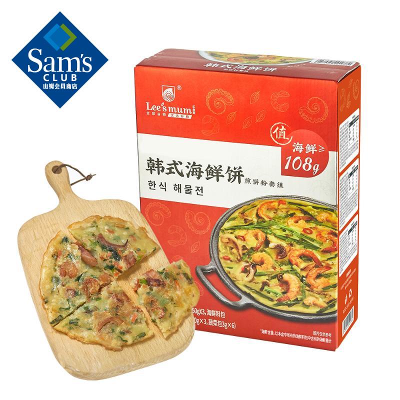 【山姆超市】乐食麦 韩式海鲜饼768g Lee's mum 煎饼粉套餐小袋独立