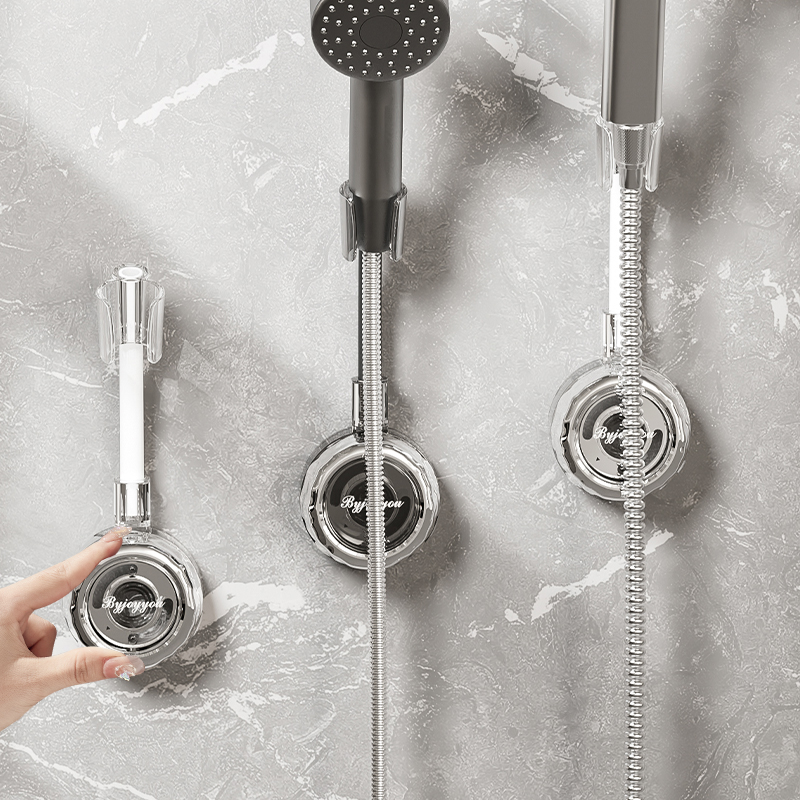 旋转吸盘万向花洒支架固定神器强力免打孔可移动淋浴喷头支架浴室