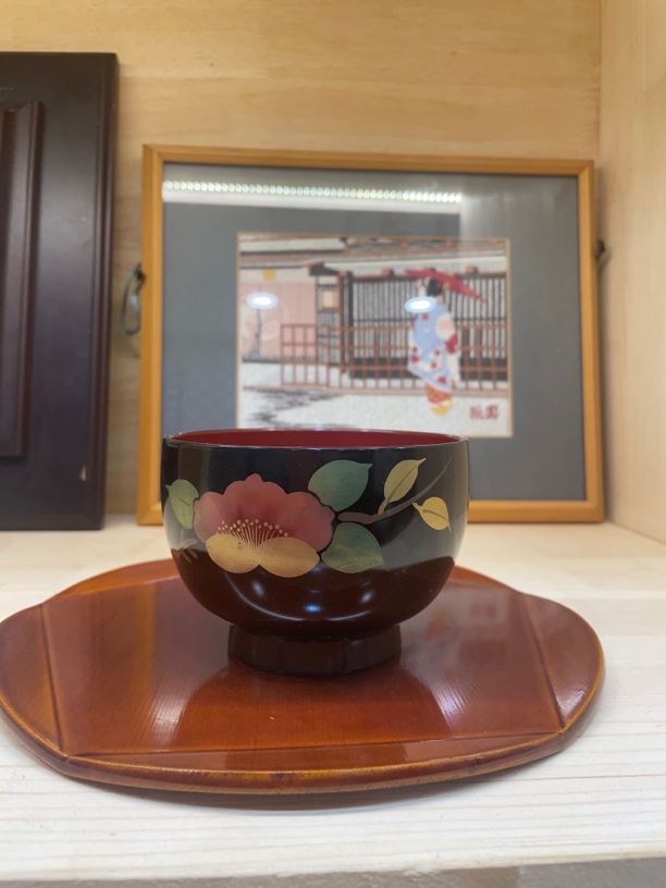 大漆 木碗 彩绘好看