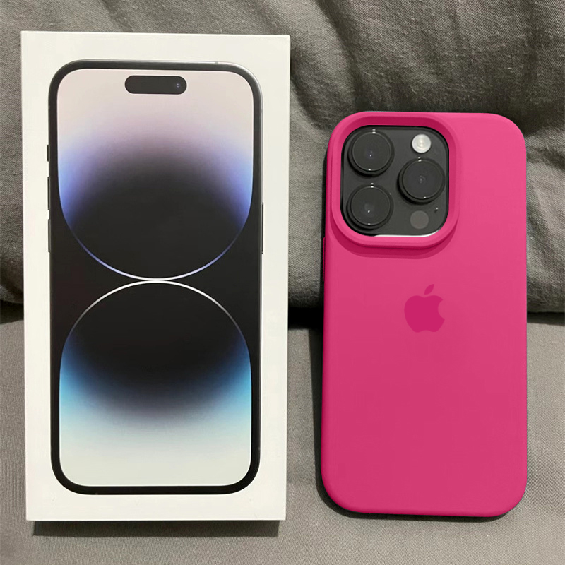 液态硅胶iPhone15promax大孔13/12/14防摔女款x/xs套火龙果手机壳