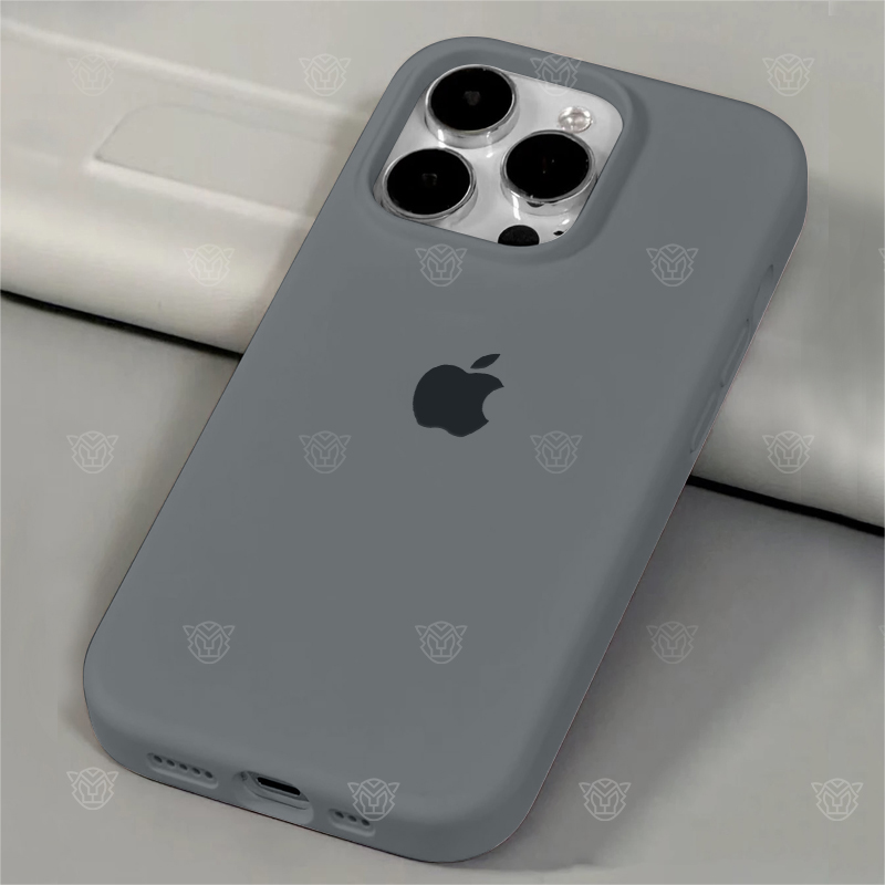 液态硅胶iPhone15promax大孔13/12/14防摔女款x套碳灰黑手机壳