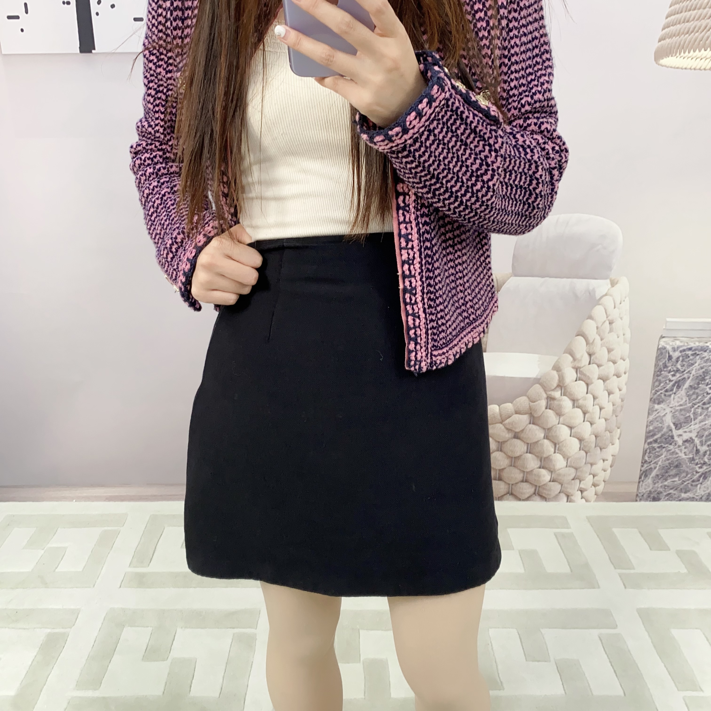 95新 DIOR/迪奥 麦殿/针织短裙黑色/241129WGY2ZA1