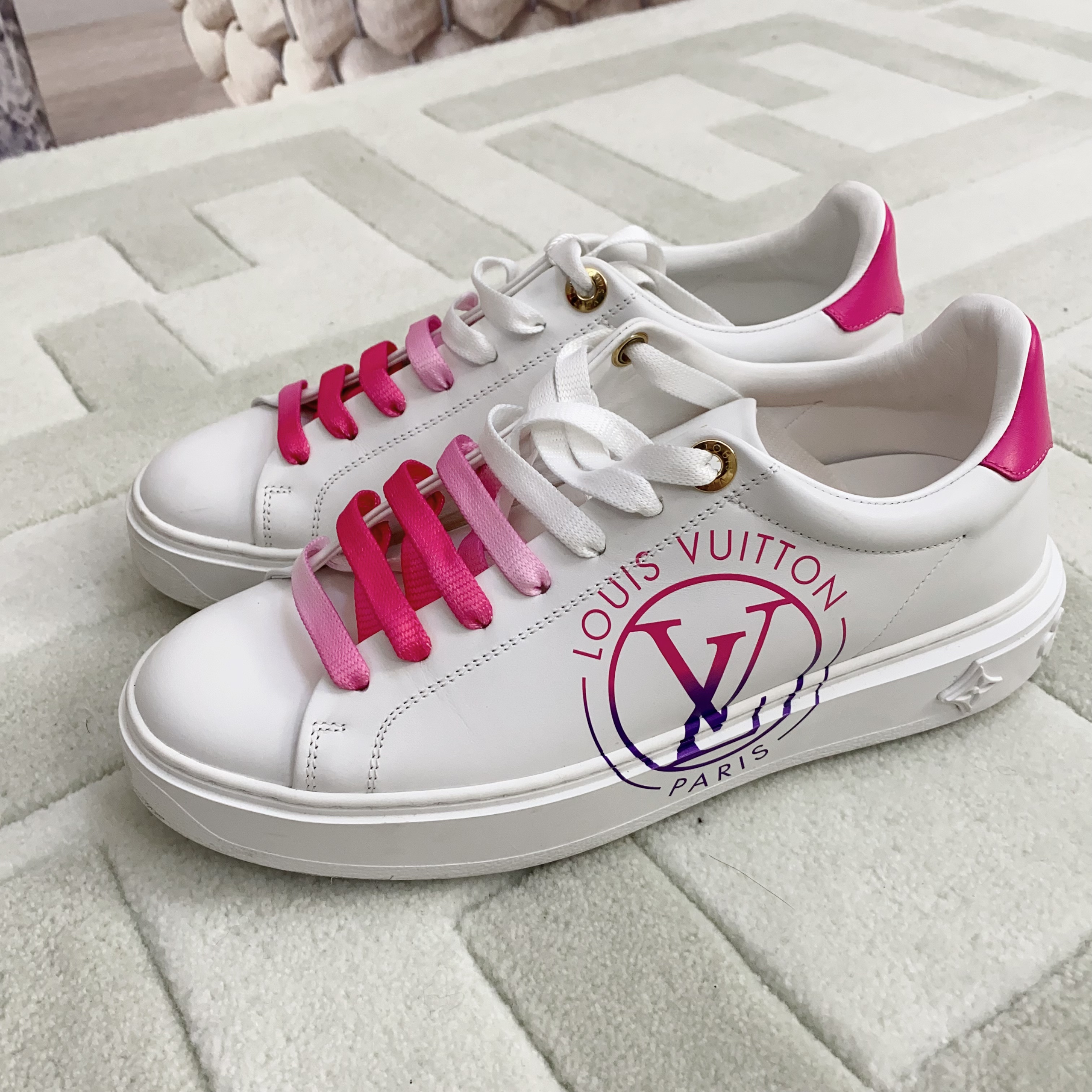 95新 LouisVuitton/路易威登 麦殿/印花低帮37.5码/241113GHKCL04