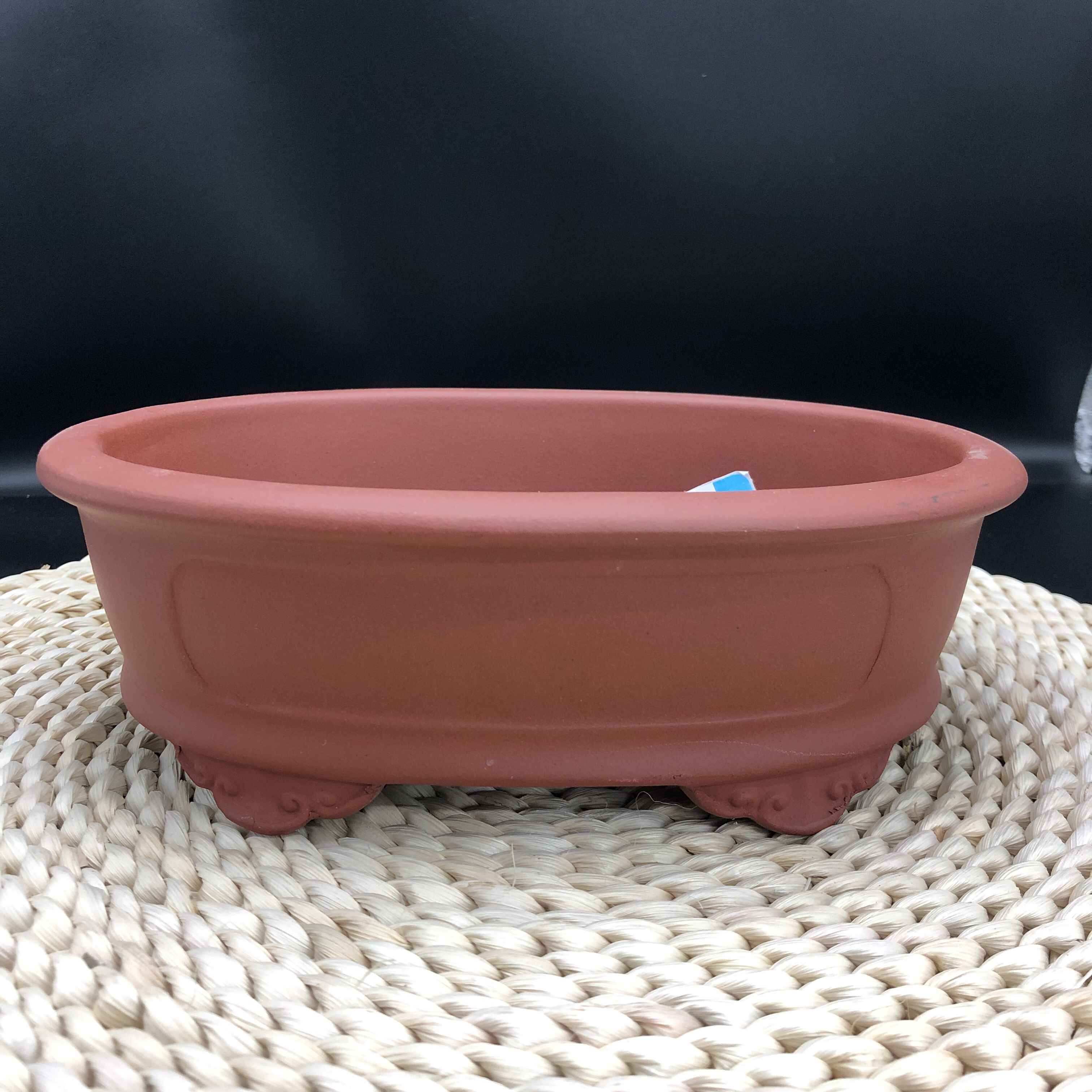 内口20.5*15*5.5外径23*17*7.5椭圆紫砂花盆