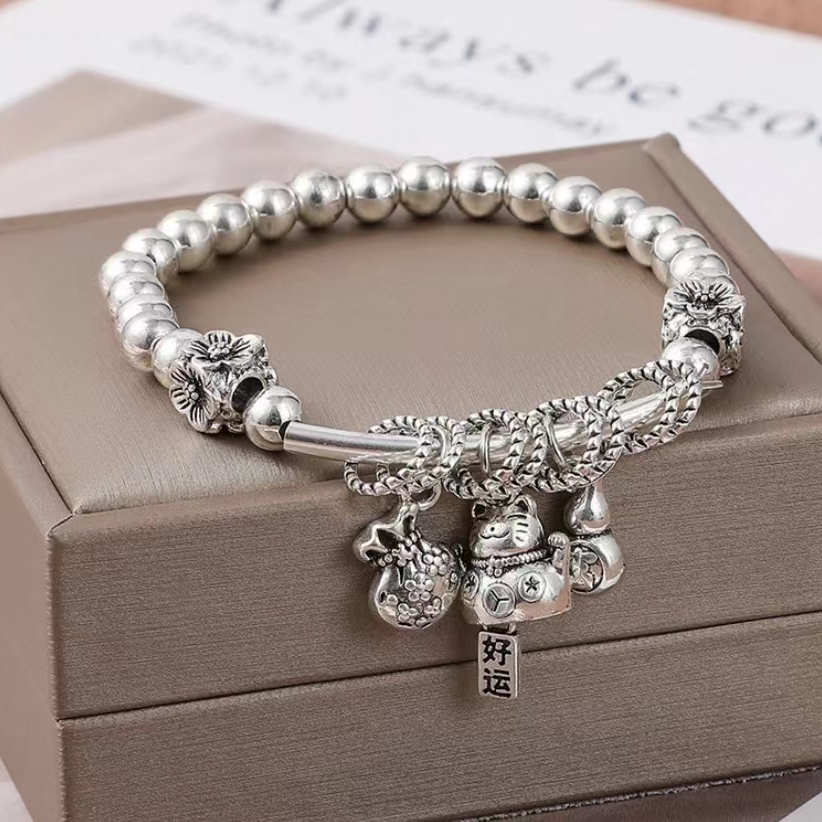 （直播热卖）手链 SL12招财猫钱袋手链复古百搭手串