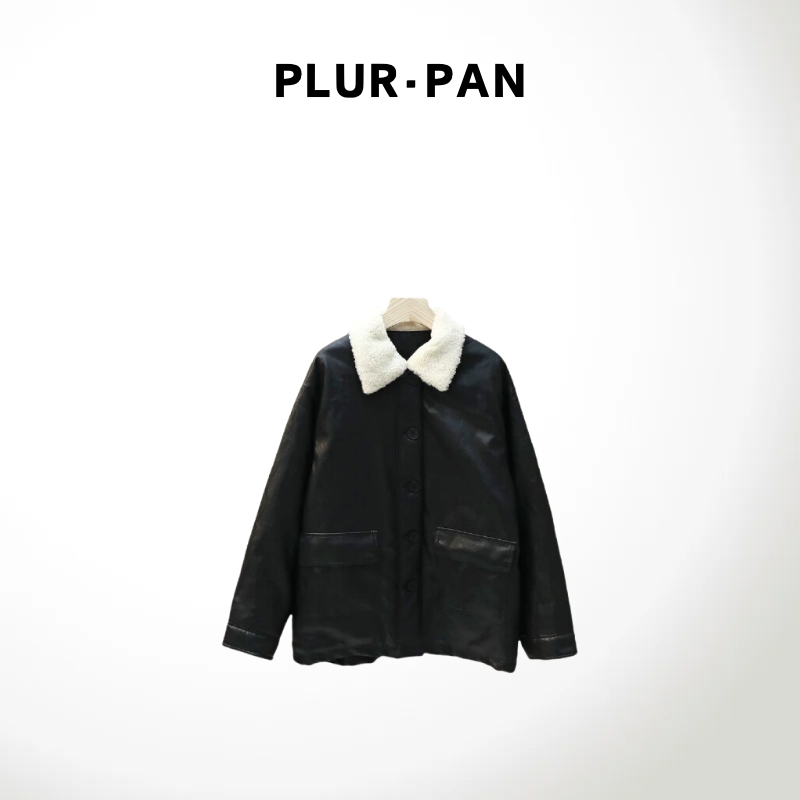 毛毛翻领拼接羽绒内胆加厚羽绒服 179