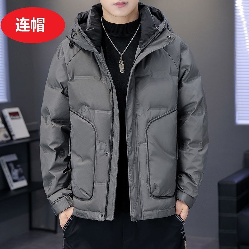 波司澄冬季新款羽绒服男士短款连帽衣服韩版潮牌青年冬装外套