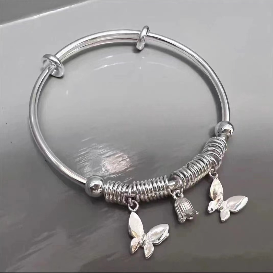 足银手镯 足银手镯 949：比翼双飞手镯