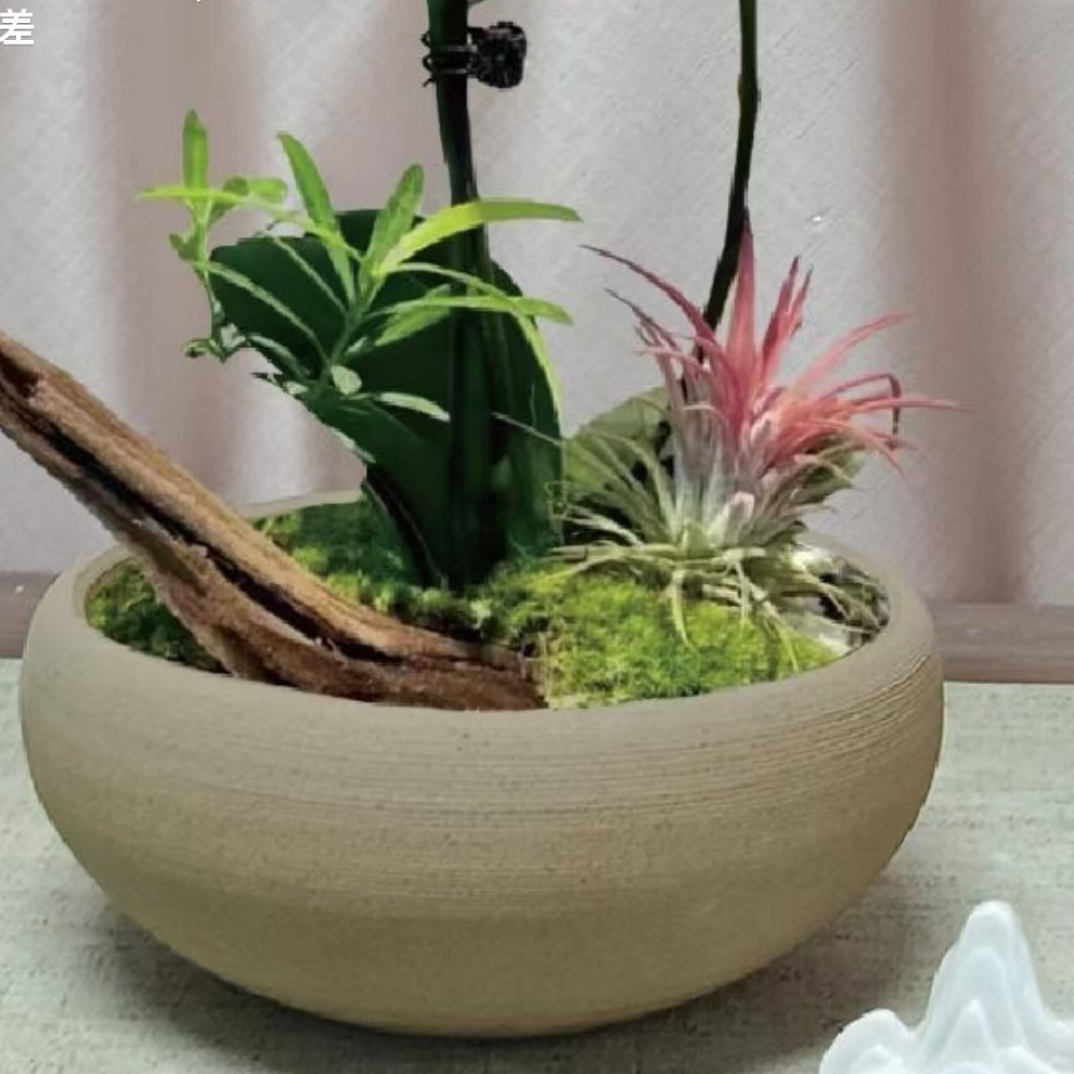 景德镇精品素陶花盆，适合盆栽，组盆多肉