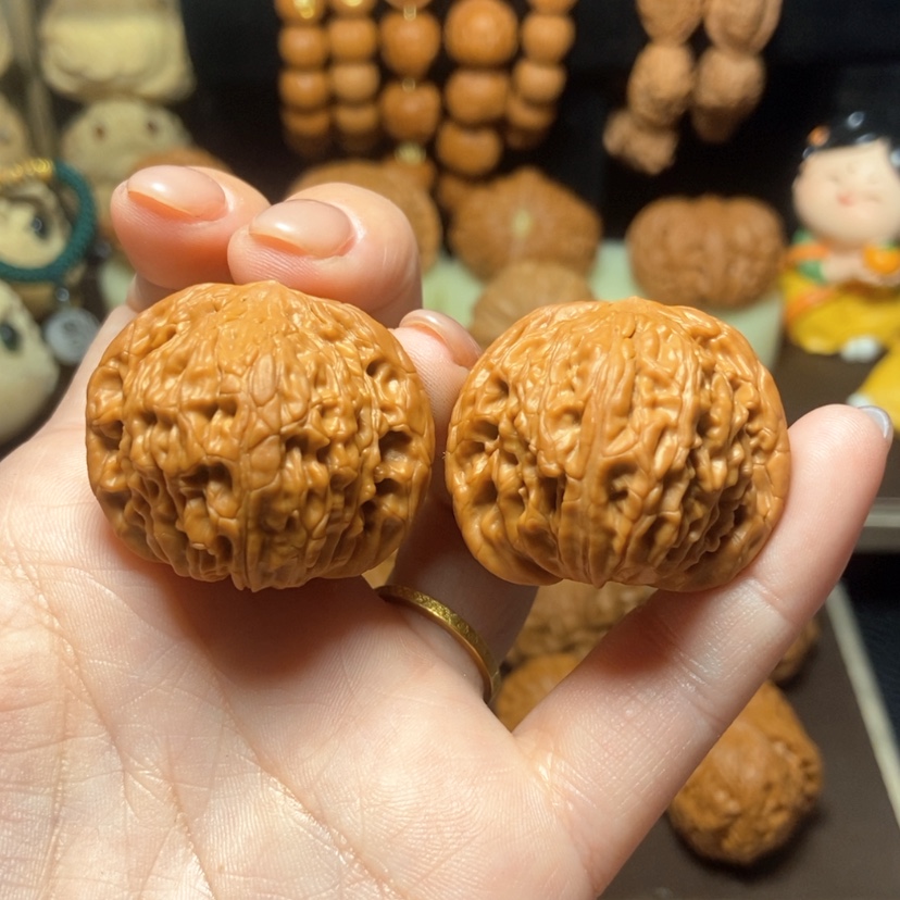 【闪购商品】文玩核桃吊坠阿*喆35磨盘