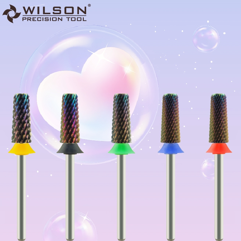 惠而顺【新品卸甲】【新手】5.35七彩锥形卸甲头美甲磨头打磨头锥形