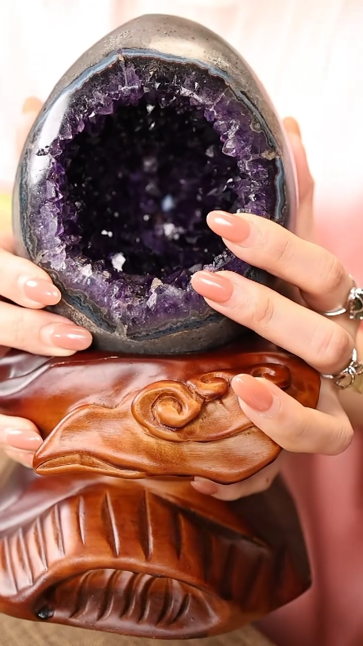 【闪购商品】水晶大型摆件（非配饰）未镶嵌1号晶洞恐龙蛋