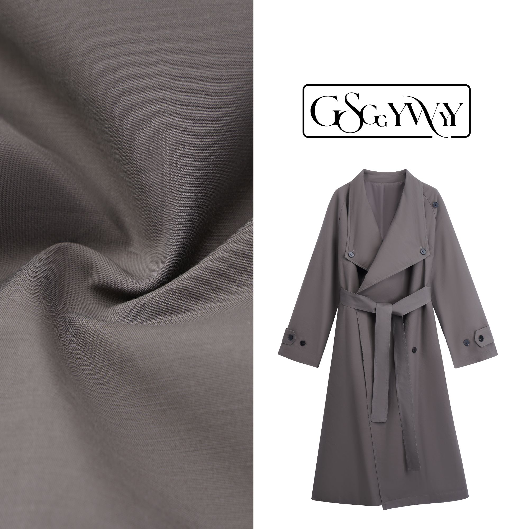 【GSGG YWYY】风衣秋冬中长款高级感款女款2025新款风衣外套 