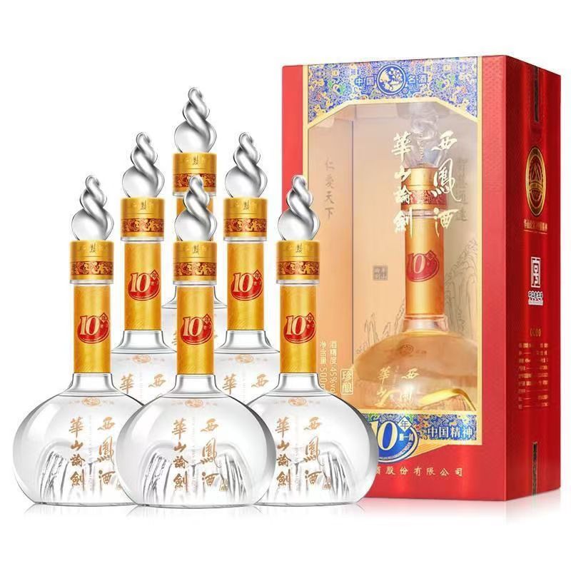 西凤10年华山论剑西凤酒45度整箱500ml*6瓶45度