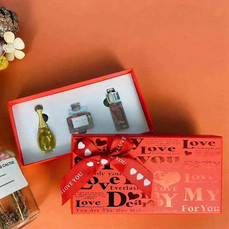 DIOR/迪奥迪奥香水小样三件套红盒（点涂式无喷头）（真我、花漾、魅惑）5ml*3