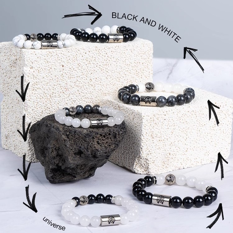 RASTACLAT 非金属布艺手链 【新款推荐】黑白乾坤 新中式手串情侣