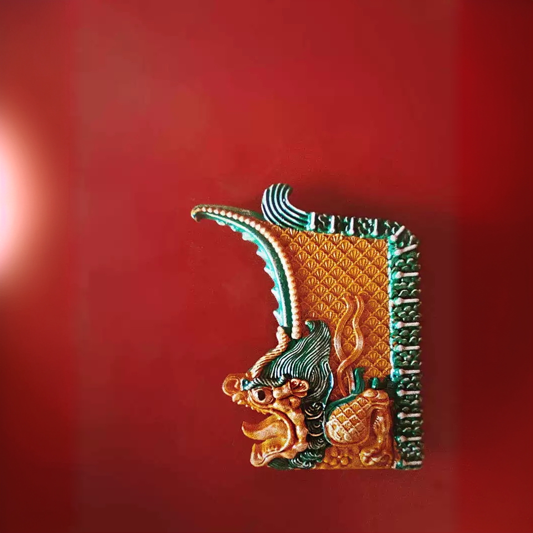 山西文创礼物鸱吻冰箱贴大同华严寺古建磁贴磁铁旅游纪念品树脂礼