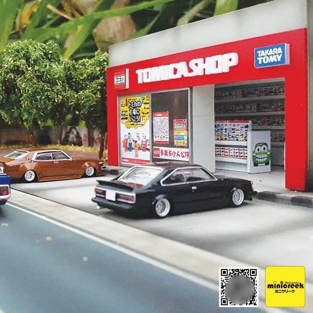 MiniCreek 1:64 泰国场景 Tomica 多美卡 微缩场景 汽车模型 配件