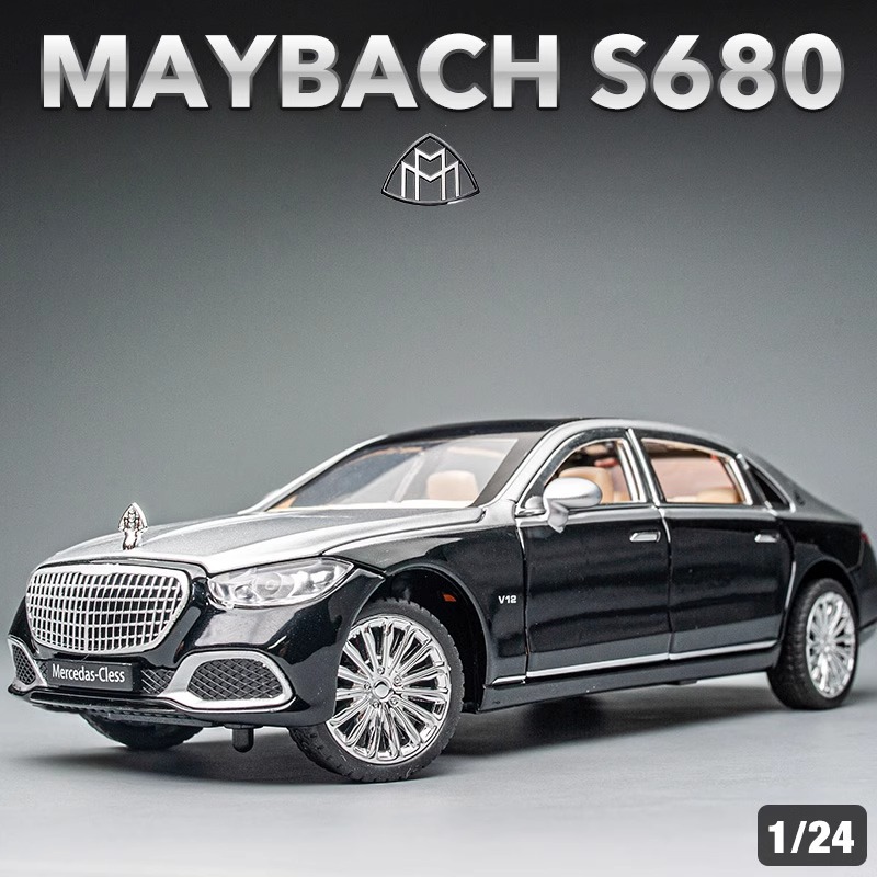 奔迈巴赫驰S680 合金车模型仿真汽车模型玩具车1:24精致收藏摆件