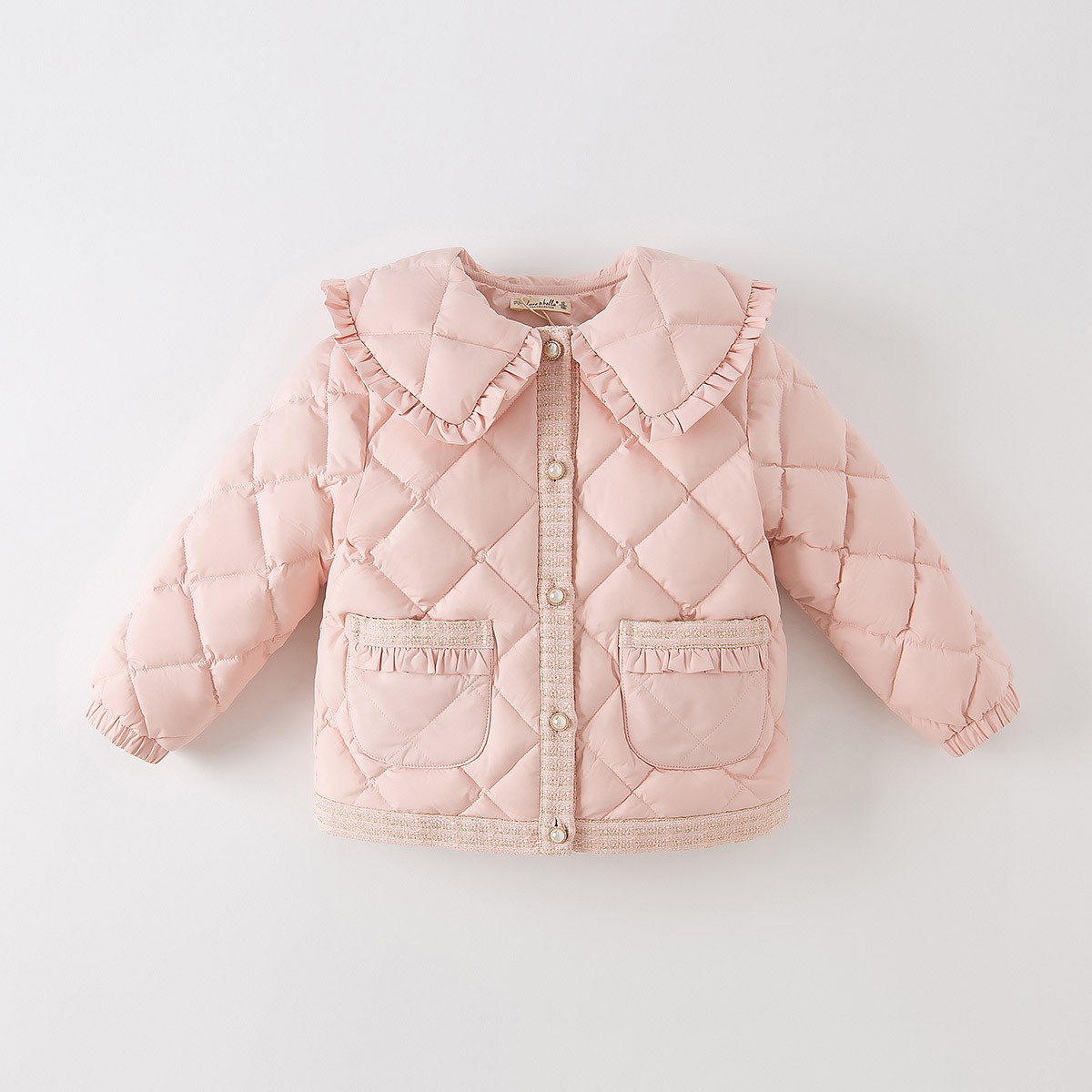 戴维贝拉童装儿童小香风羽绒服宝宝冬季保暖羽绒外套DB4223172