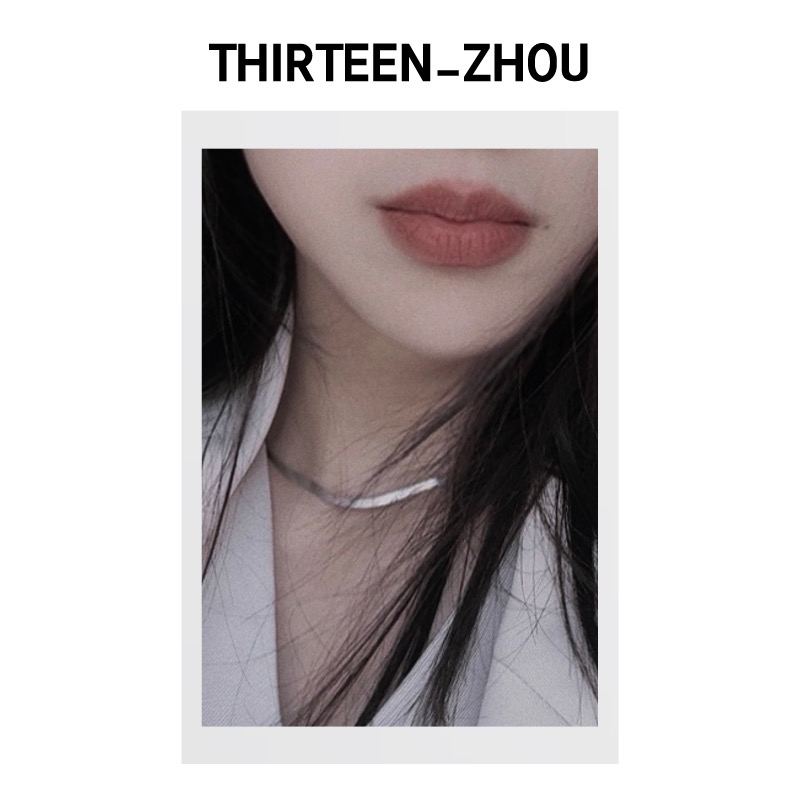 钛钢项链 THIRTEEN_ZHOU 主播同款项链 锁骨链