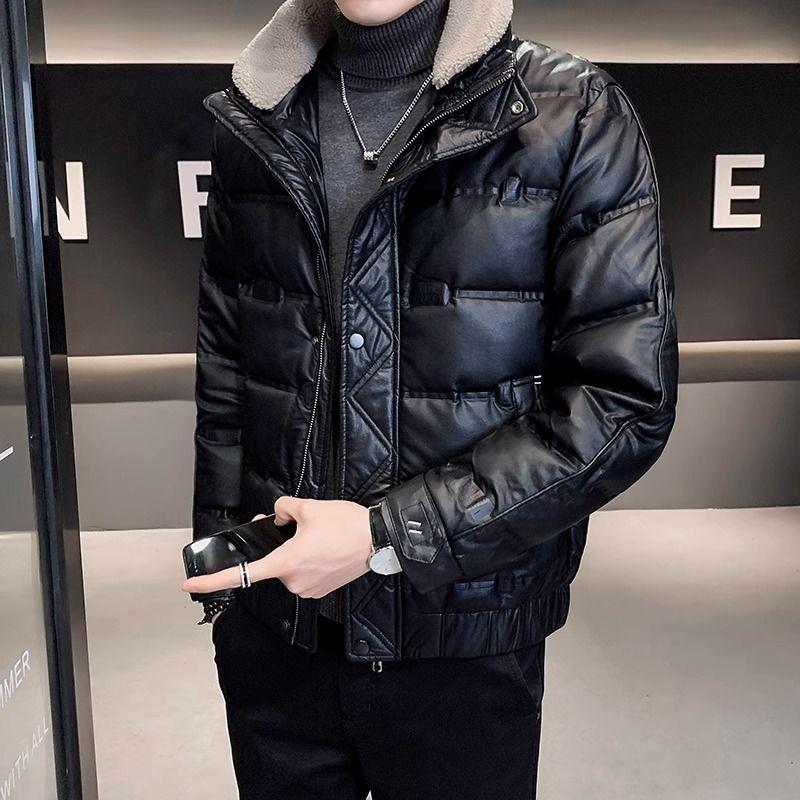 特日男士羽绒服潮牌帅气冬季2023新款高端时尚轻薄衣服大码男装皮