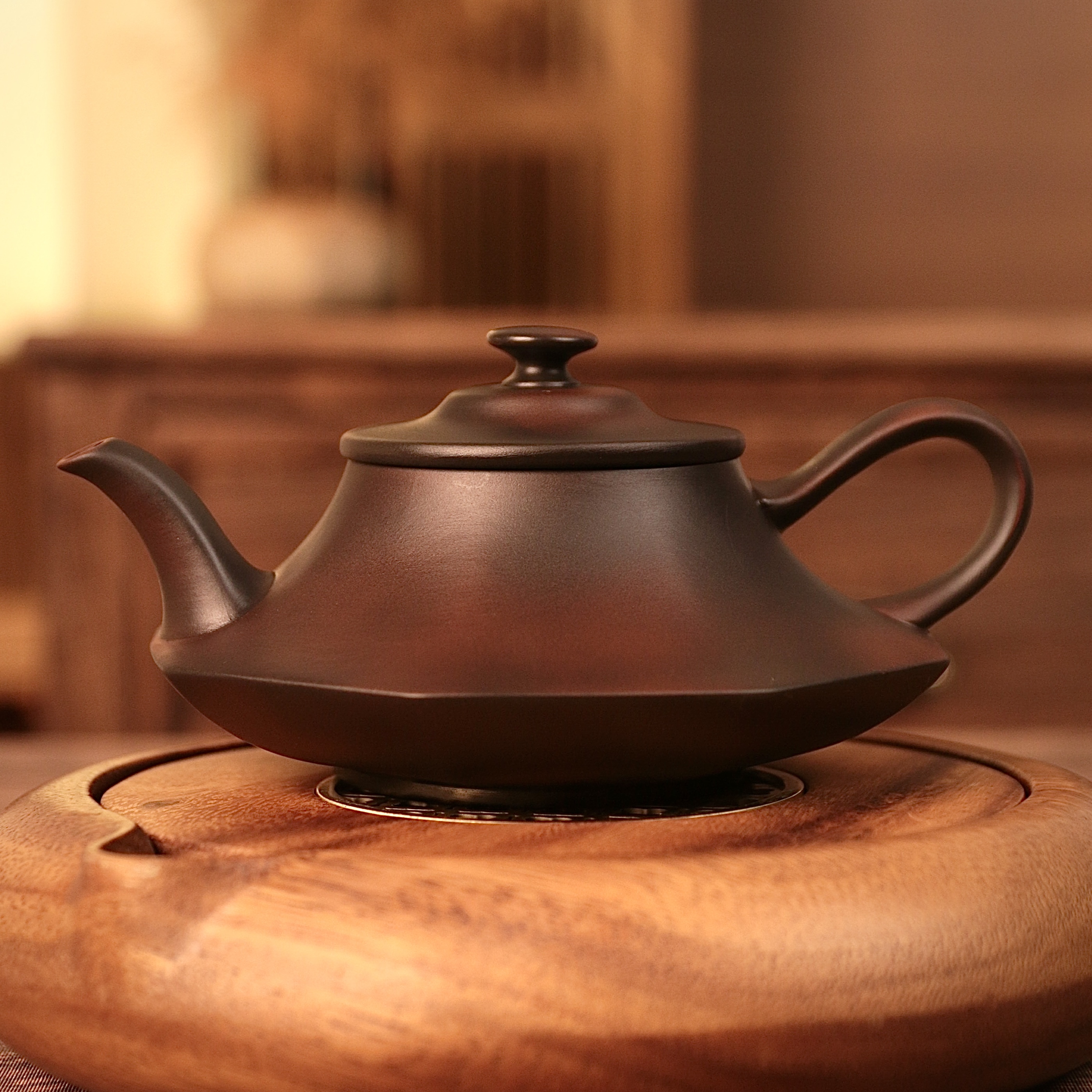 紫陶云炉壶大容量家用中式纯手工茶壶家用复古大号陶瓷紫砂壶C88