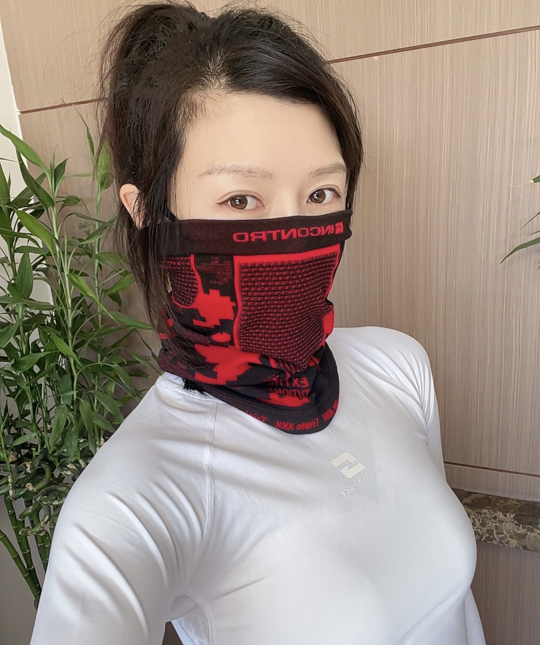 出口韩国男女同款挂耳吸湿排汗速干多功能护脸脖套套脖（挂耳护脸）