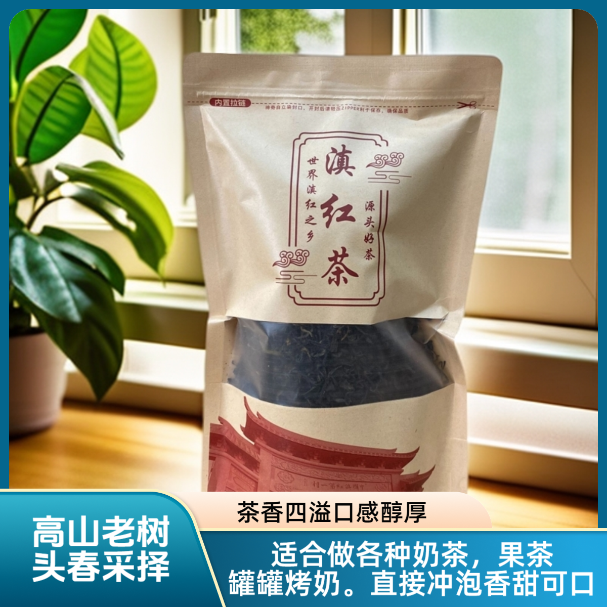 凤庆高山老树早春采摘老树毛峰口感醇厚250凤庆滇红茶茶叶