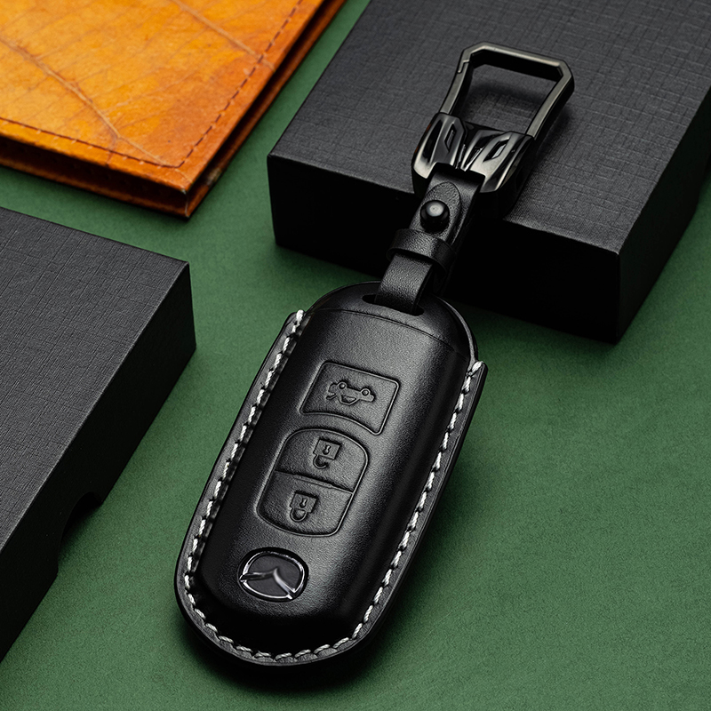 专用马自达cx30钥匙套3昂克赛拉cx4阿特兹cx5车cx7壳cx8真皮包扣