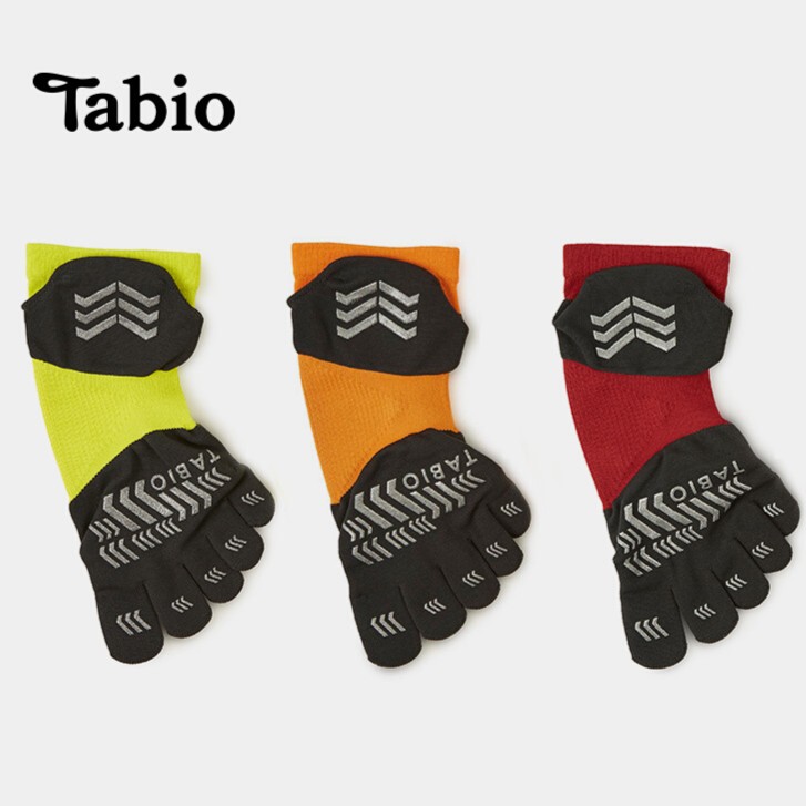 Tabio日本运动袜PRO五指袜子男袜防滑透气抗菌耐磨跑步袜马拉松袜