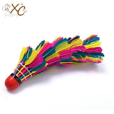 羽毛球耐打王打不烂专业训练高弹彩色加重稳定防风橡胶红皮头包邮