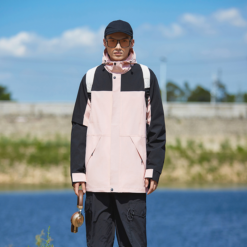 三合一夹克男女同款春秋季新款休闲防风冲锋风衣外套6157