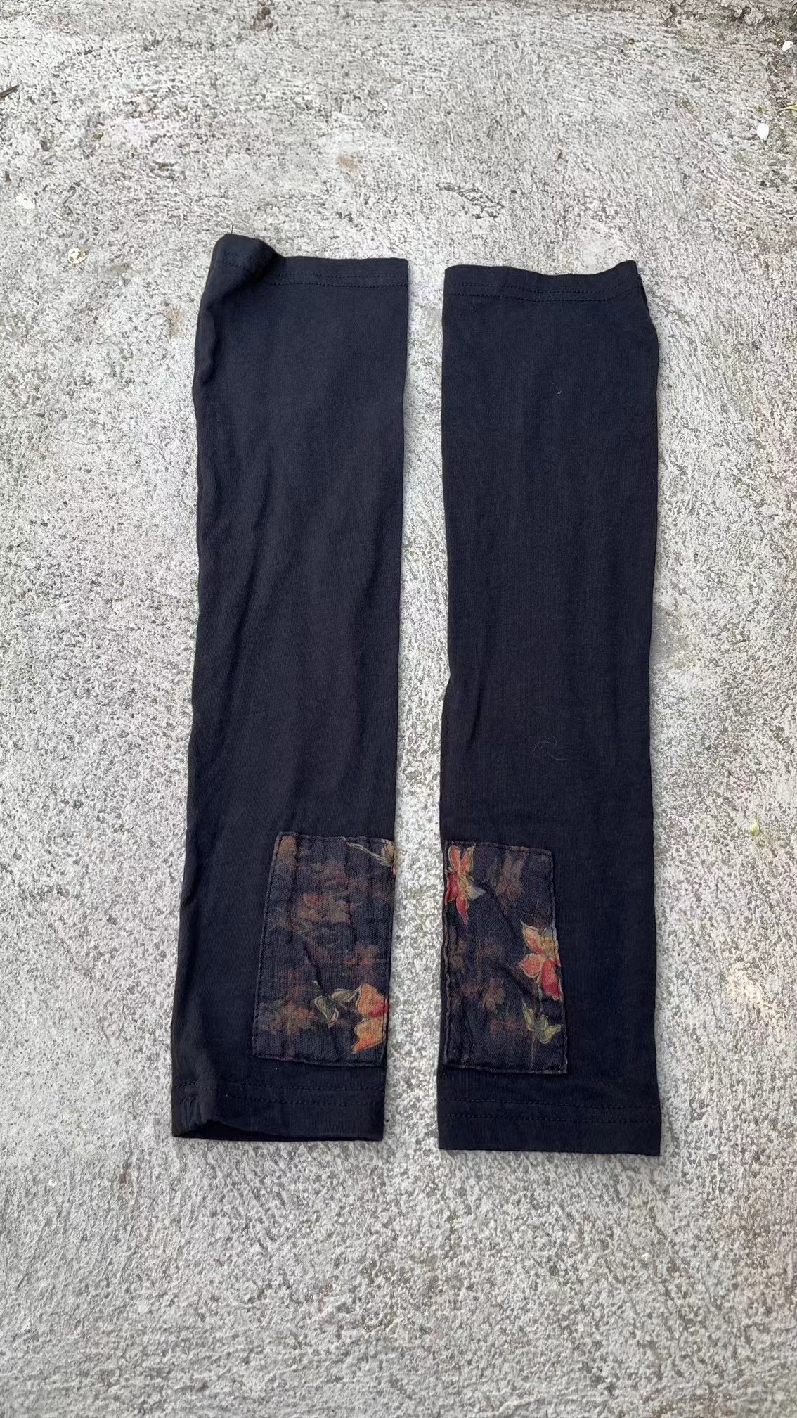 复古炒色做旧纯色刺绣百搭防晒袖休闲黑色网红均码灰色通用印花