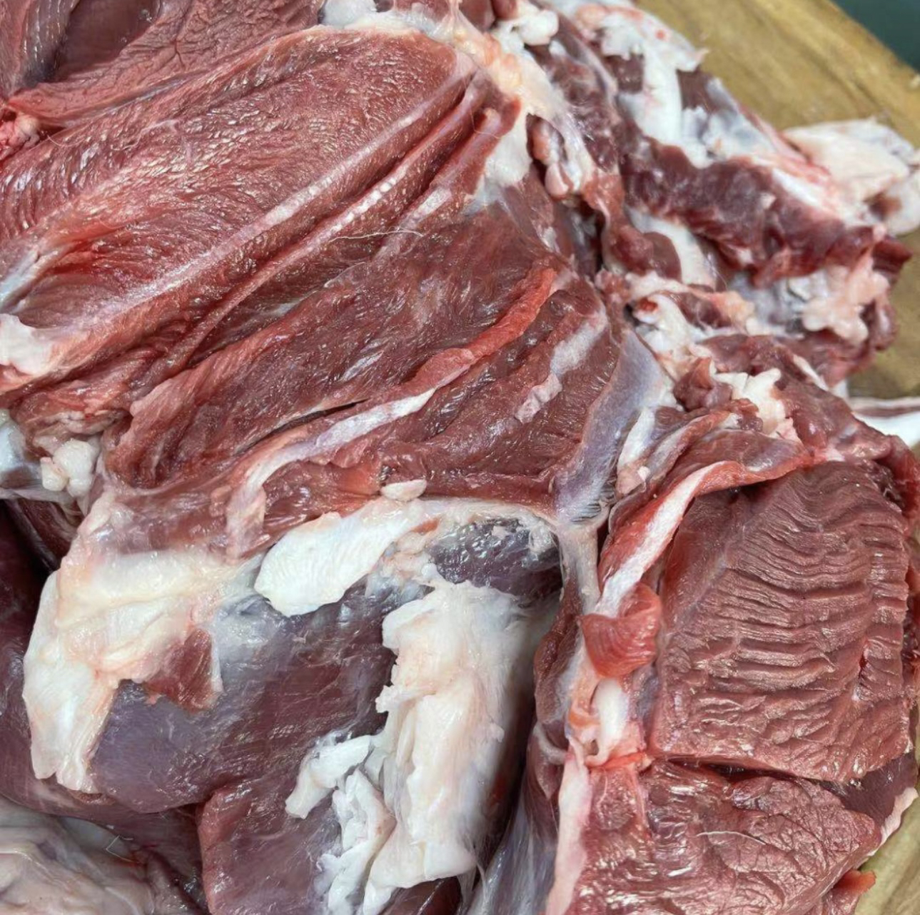 上鲜鲜切羔羊后腿肉，现场称重为准