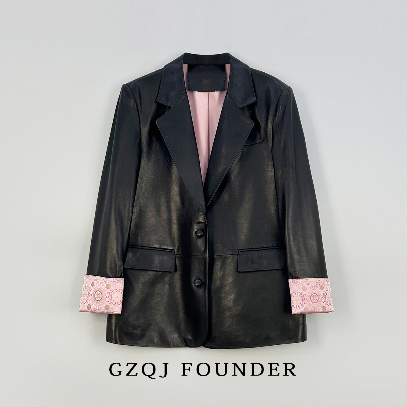 广州琴姐 重工设计感拼色轻奢外套8023（瑕疵）