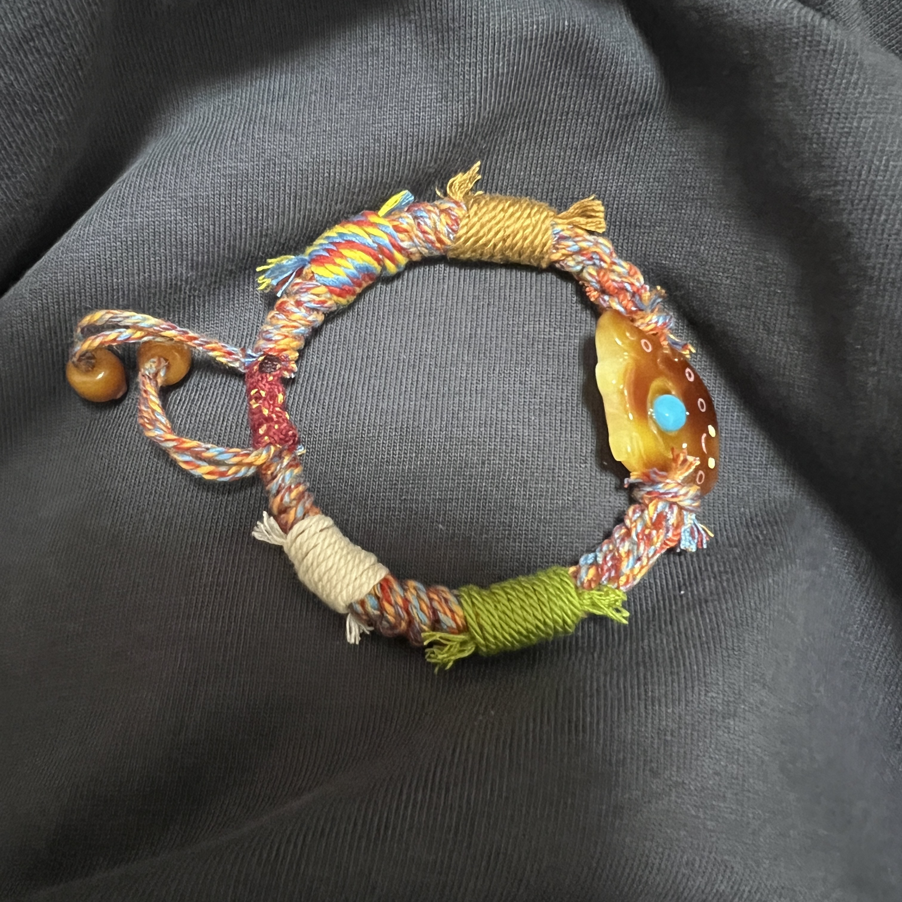 小恐龙牌｜手工编织 蜜蜡手绳 原创设计