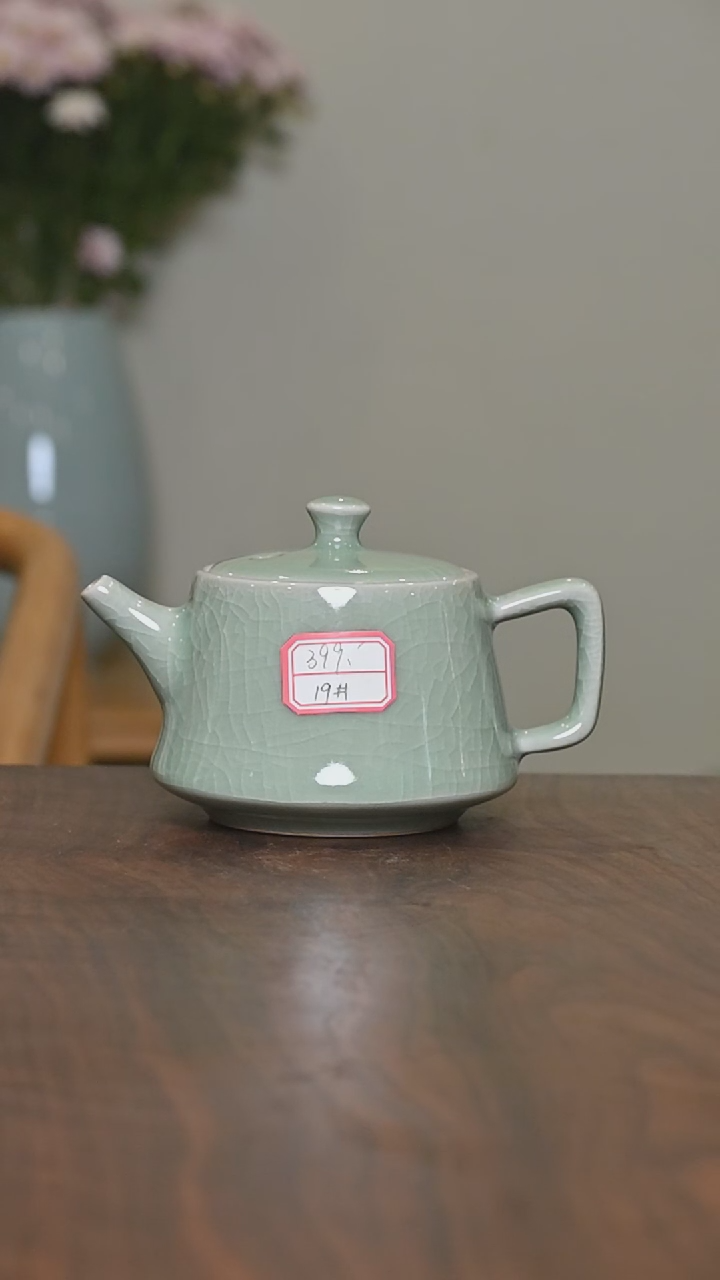 【闪购商品】其他19#井栏壶 豆绿釉朱家款