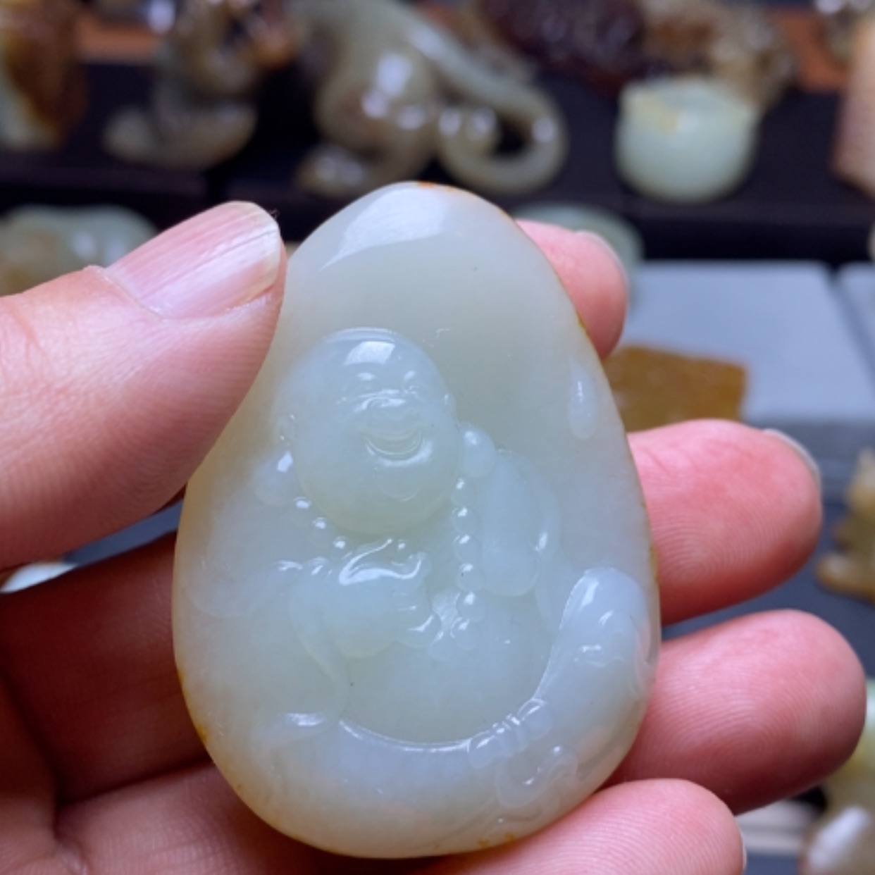 【闪购商品】和田玉（糖玉）挂件未镶嵌夏*