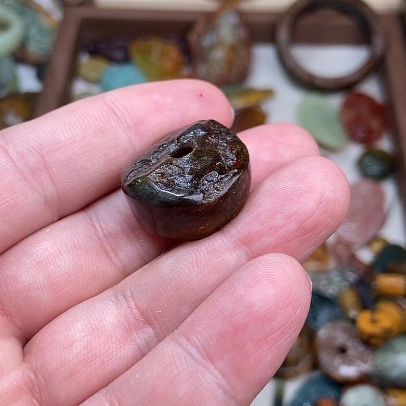 【闪购商品】岫岩河磨玉（透闪石质玉）颈饰未镶嵌用****9