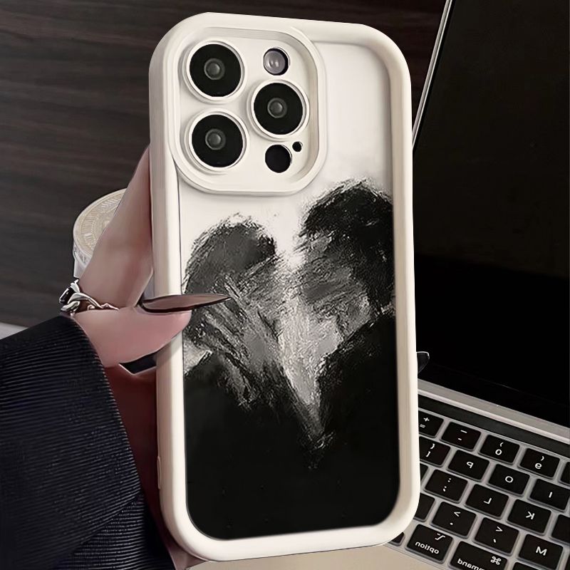 艺术亲吻适用于苹果iPhone15ProMax手机壳14苹果13硅胶12全包11女