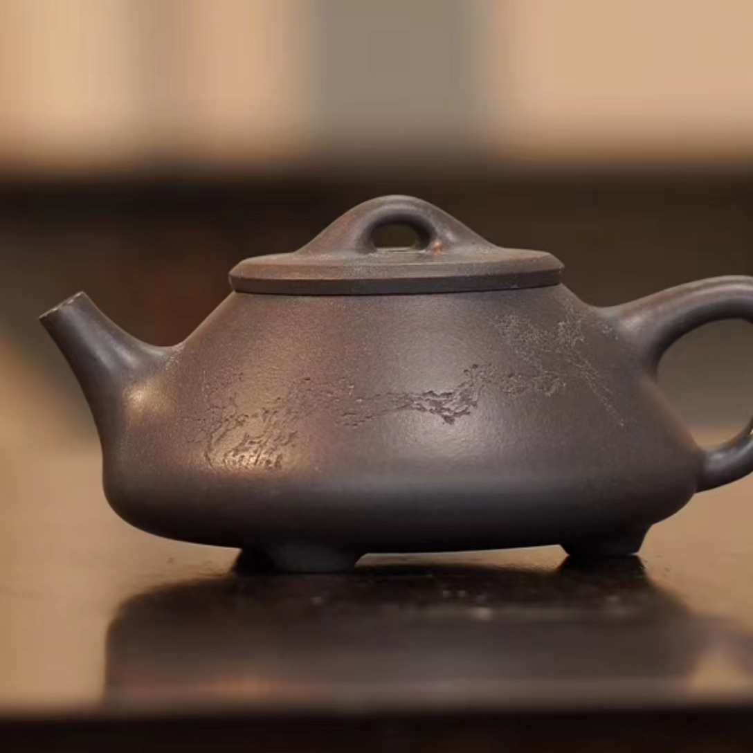【菲菲家自营】青灰紫泥-任瓢壶-175cc