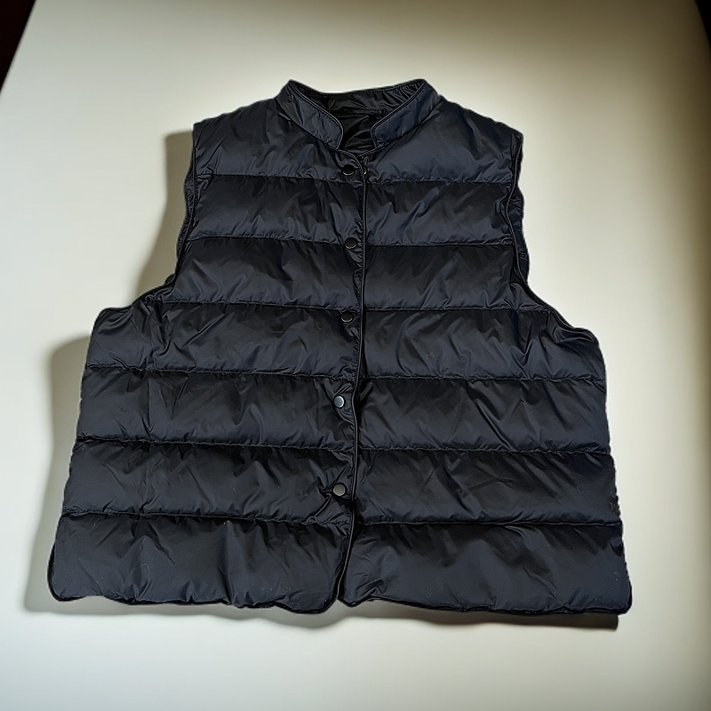 2025秋冬轻薄高端马甲女短款外穿时尚小立领