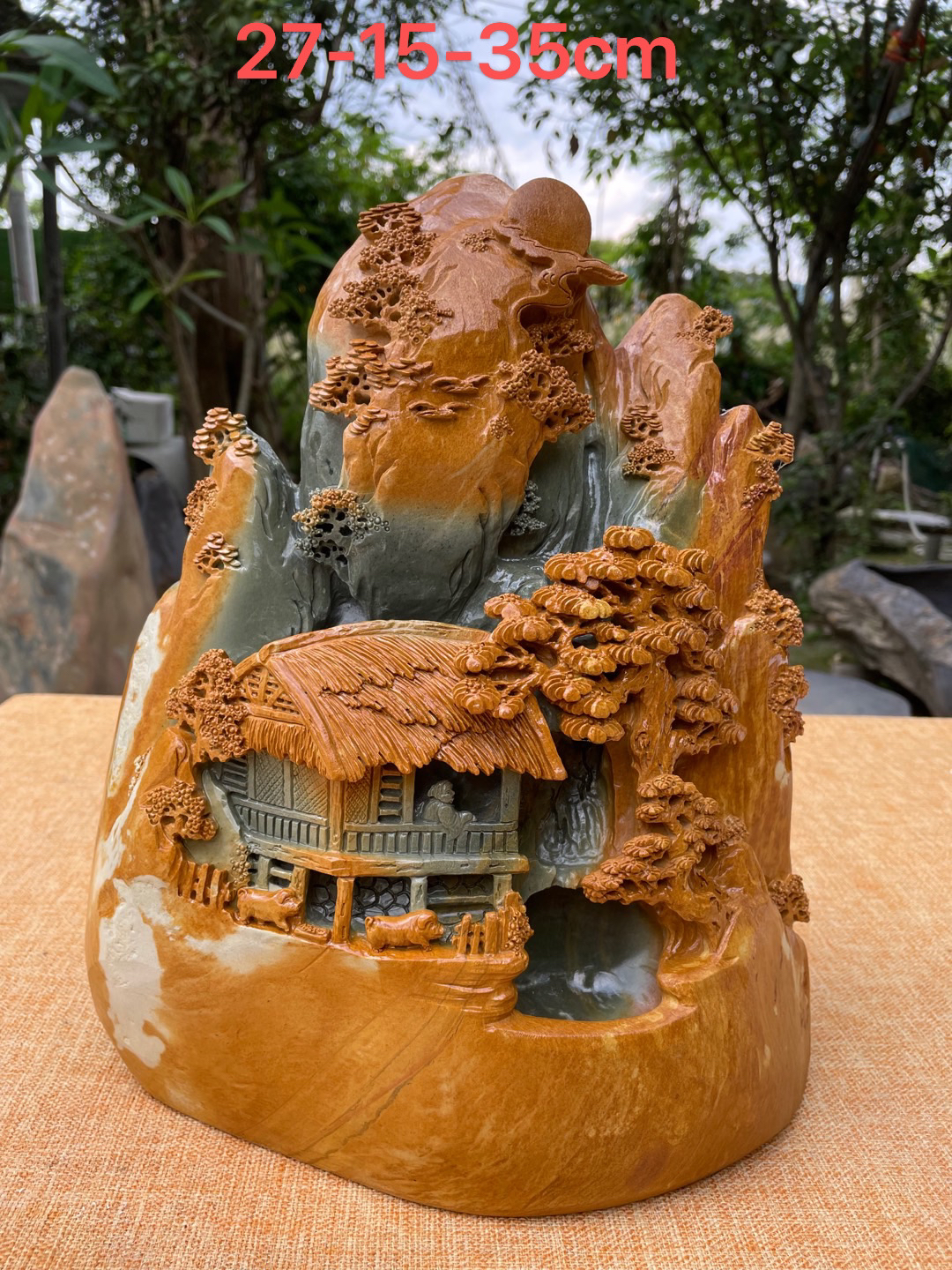 黎氏端砚，精美摆件，合适家里办公室摆设，寓意好-顺风顺水