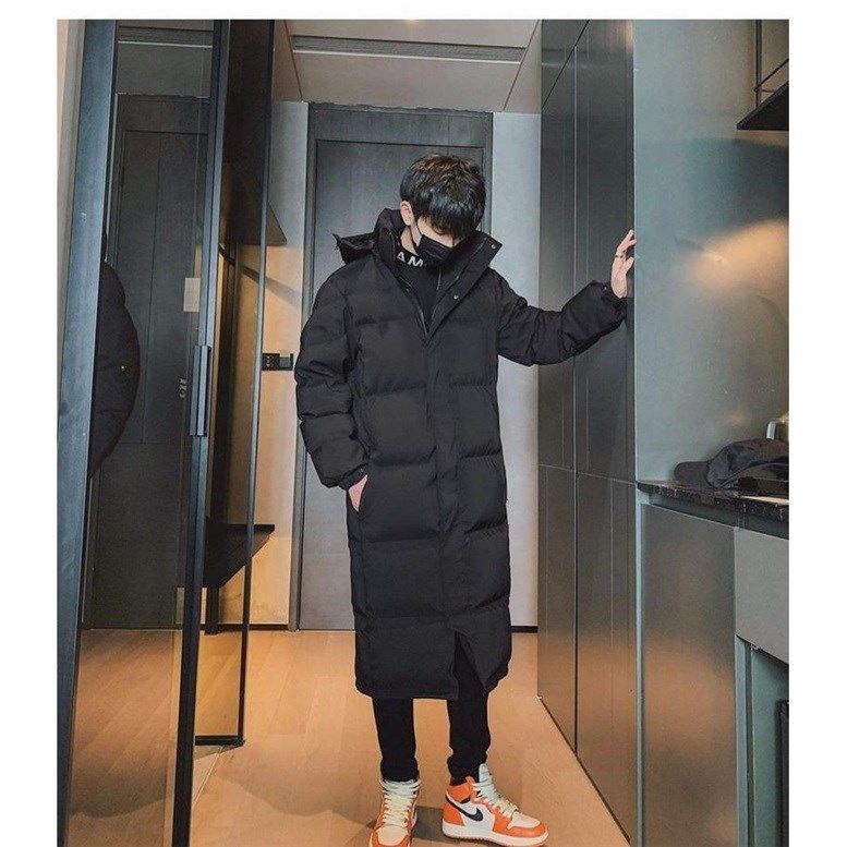 波司澄羽绒棉服男超长款过膝连帽加厚冬季新款东大门情侣宽松