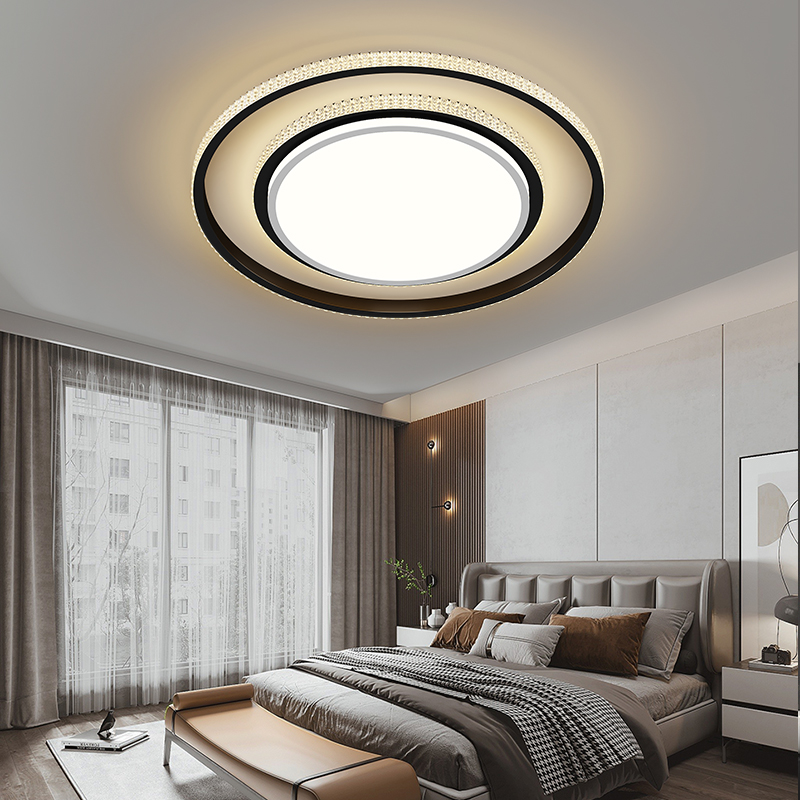 客厅灯吸顶灯轻奢水晶大灯现代简约卧室餐厅灯具组合全屋套餐