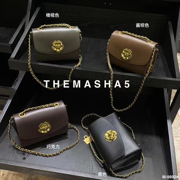 韩系时尚潮流女式包轻奢百搭黑色复古棕色小众小包包单肩小香风