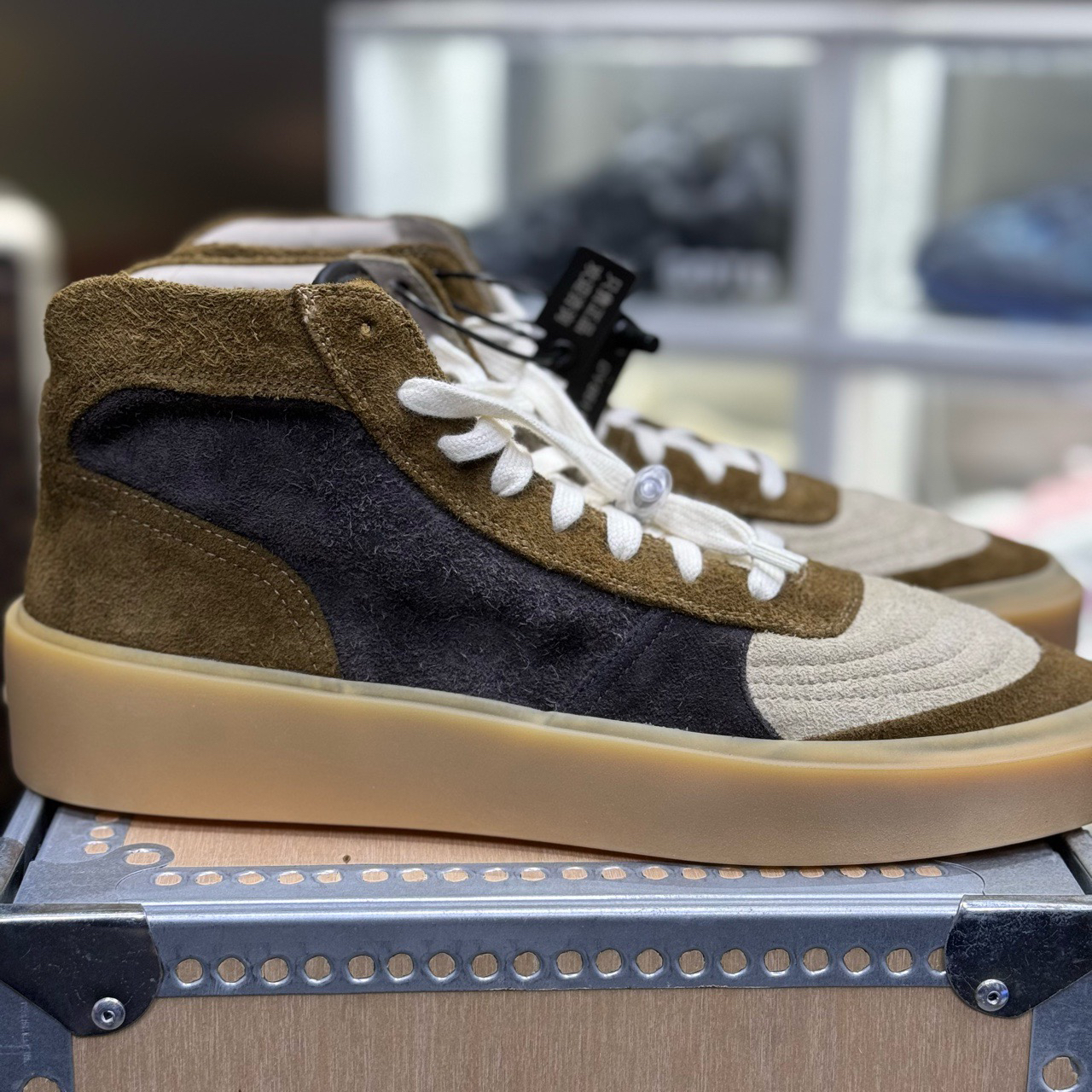 全新/43码/FOG Skate 黑白棕拼接板鞋/原盒/公价5999/DY8511